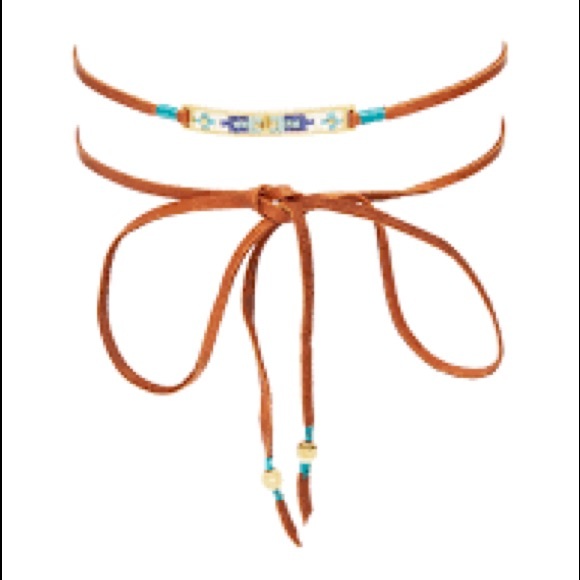 Chan Luu beaded leather choker / bracelet - Picture 7 of 8